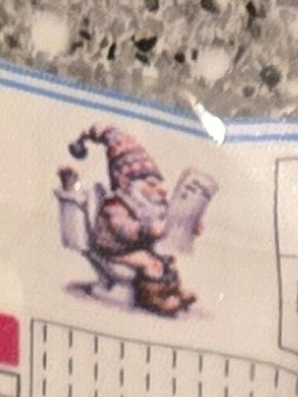 Funny Toilet Garden Gnome Diamond Painting Kit 35x35cm LF8324 New